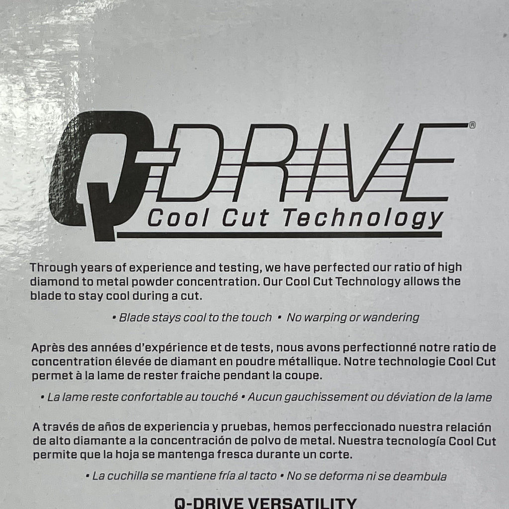 Disco de Corte en Seco IQ POWER TOOLS Q-Drive 254 mm para Materiales Duros (IQTS244)