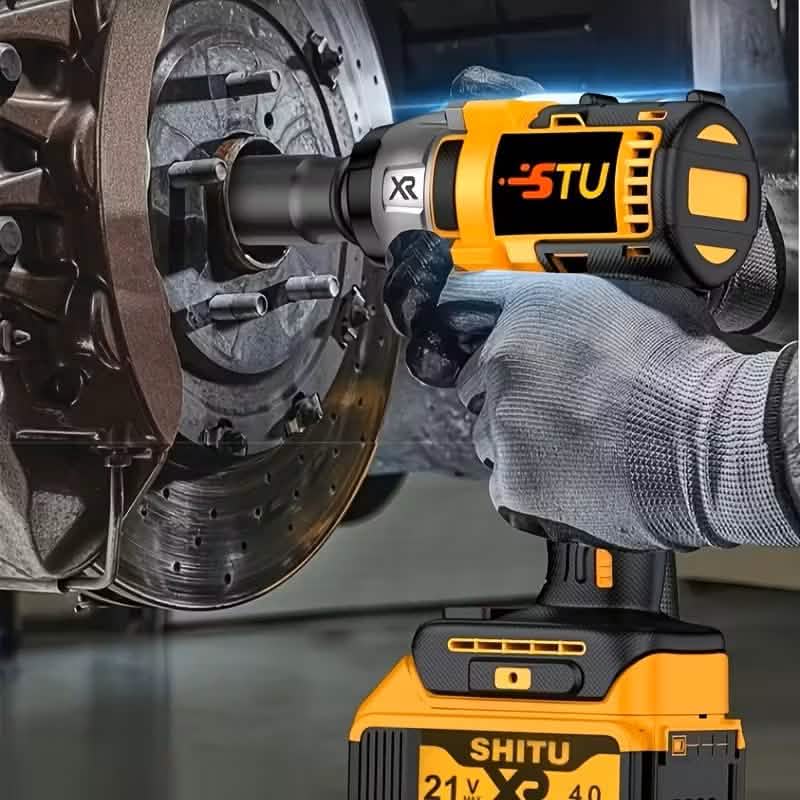 Kit de Llave de Impacto Inalámbrica sin Escobillas 21V — Batería de Litio 4000 mAh, Maletín y Accesorios